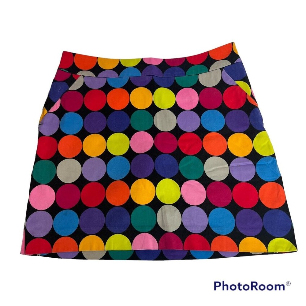 Loudmouth Womens Circles Skort Shorts Skirt Multicolored Spheres Ladies Size 6